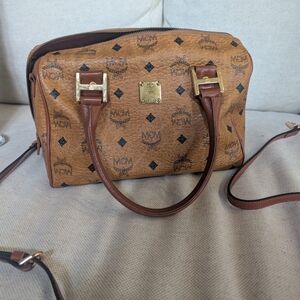 MCM Brown Monogram Handbag